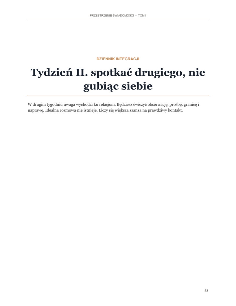 Prawdziwa karta 28-dniowego dziennika z e-booka